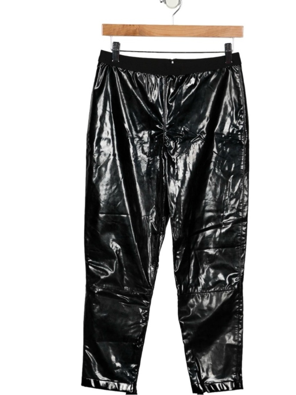Les Chiffonniers Faux Leather Latex crinkle pants xxs